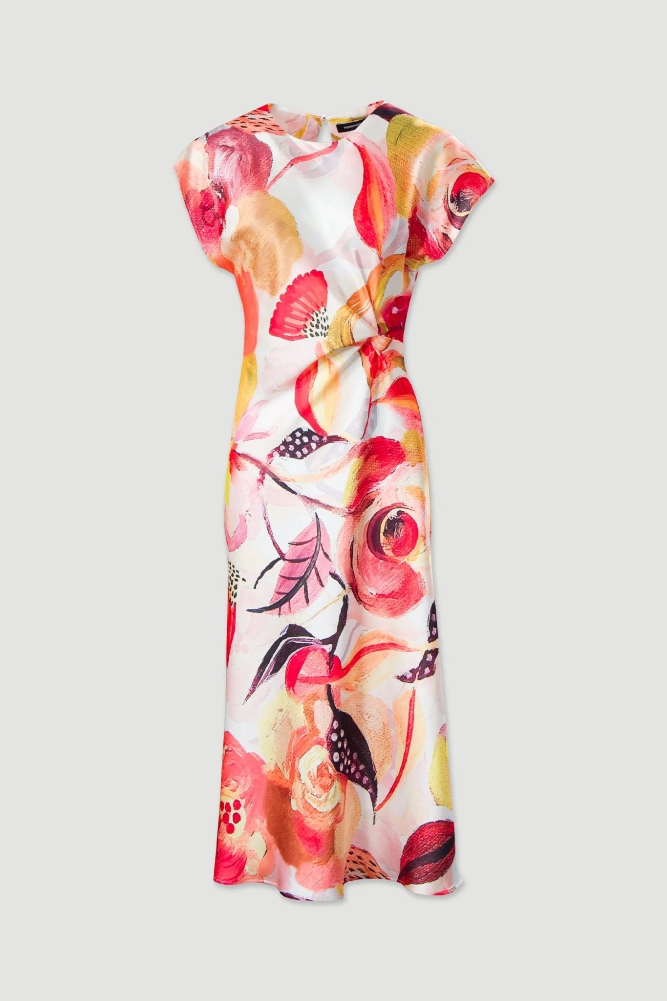 Vestido Midi Cetim Elegance - Armanda Boutique